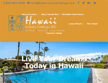 Tablet Screenshot of hawaiiluxurylistings.com